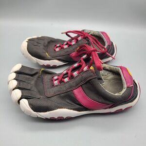 Vibram FiveFingers Speed Black Magenta Pink Toe Shoes W3683 Womens Size 37